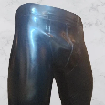 Latexové kalhoty na zip rubber - 2