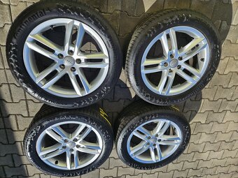 5x112 18 7J ET43 orig. alu kola Audi vč. let pneu Continenta - 2