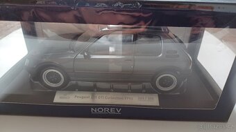 2x Norev 1/18 Peugeot 205 GTi šedá grafit limit 300 ks / bíl - 2