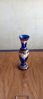 Kobaltově modrá váza BOHEMIA Crystalex - 2