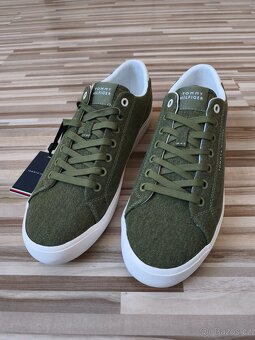 PÁNSKÉ SPORTOVNÍ TENISKY | KHAKI ZELENÁ | TOMMY HILFIGER - 2