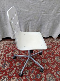 2 ks otočné, kancelářské židle, IKEA, bílé - 2