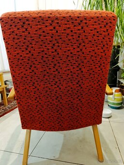 100%bytovy původní stav retro křeslo J. Šmídek,1957 - 2