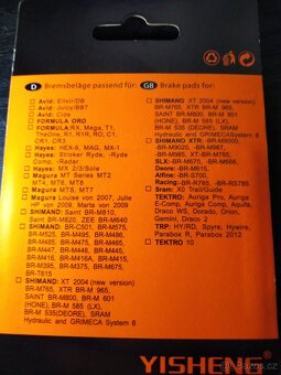 Brzdové destičky shimano tektro - 2