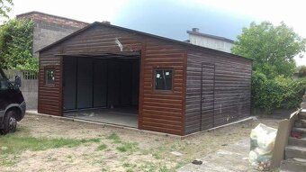 Plechová garáž 5x6m - 2