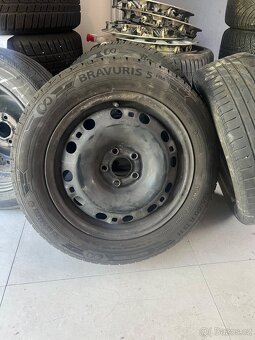 4ks ocelový disk a pneu 185/60/15 Škoda Fabia - 2