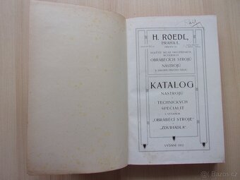 H. ROEDL - MODERNÍ OBRÁBĚCÍ STROJE A NÁSTROJE r. 1912 - 2