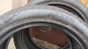 Sada celorocni pneu Nexen 225/45-17 vzorek 5-6mm - 2