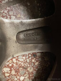 Alu Kola Škoda R15 6Jx15 Gumy 195/65 - 2