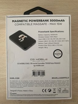 Magnetická powerbanka Karl Lagerfeld 5000mAh - 2