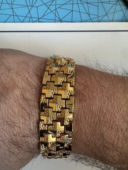 Zlatý náramek 18k - 2