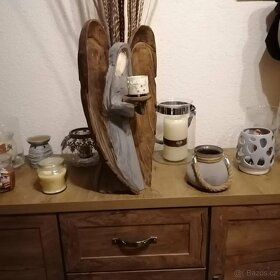 Svícen anděl motorovou pilou - 2