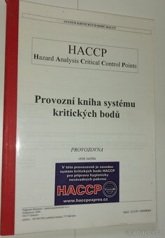 Provozní kniha systému HACCP brožovaná - 2