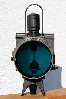 Bayrische Petroleum-Dampfloklaterne Loklampe Bahnlampe Signa - 2