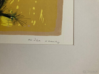 Endre Nemes - Abstrakcia III., litografia, 1953 - 2