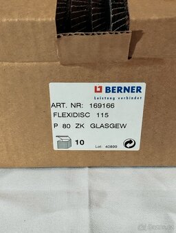 Brusné lamelové kotouče Berner 20ks - NOVÉ - 2
