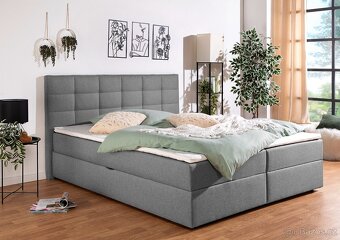 Boxbed Boxspring 2 barvy Ovalo 160x200cm Nová - 2