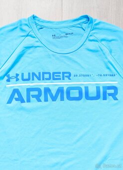 Světle modré triko Under Armour S/M pánské - - 2