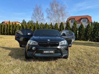 Elektrické autíčko BMW X6 M dvoumístné XXL lakované černé - 2
