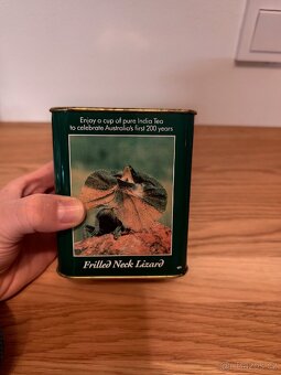 Plechovka od čaje, s obrázky australských zvířat - 2