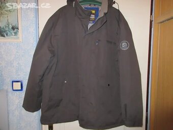 Zimní pánská tm. šedá bunda - nadměr UK XXXL. - 2