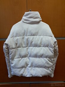Zimní menšestrová bunda bílá (krémová) 42 - 2