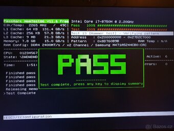 2x 4gb ddr4 do notebooku ( Obě prošly MemTestem86 ) - 2