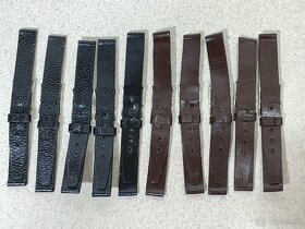 Staré kožené řemínky -pásky k hodinkám Prim  - 10 ks - 2