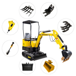 Minibagr naftový motor Koop 1000kg - 2