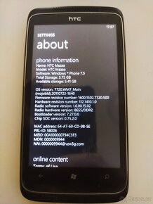 Testovací smartphone HTC MAZAA top stav - 2