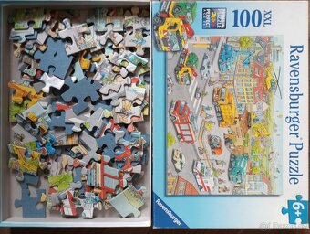 Ravensburger Puzzle Křižovatka s autama 100 dílků - 2