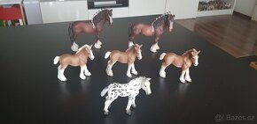 Schleich koně clydesdale, percheron, ardénský kůň, norický k - 2