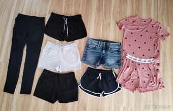Set balík dámského dívčího oblečení S - kraťasy, pyžamo - 2