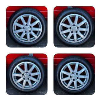Original ALU kola Audi 16" 7J ET40 zimní pneu 205/55/R16 - 2