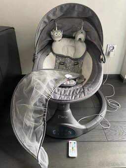 Elektrické houpátko MoMi Kenani tmavě šedà - 2