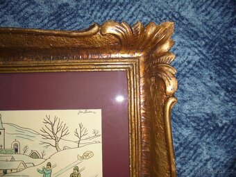 Josef  Lada - ZIMNÍ RADOVÁNKY 1946, roz. 64x54cm - 2