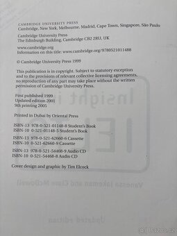 IELTS insight Cambridge - velmi dobrý stav - 2