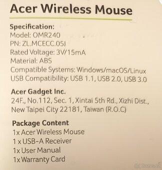 Bezdrátová myš - 2