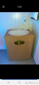 Koupelnová skříňka s umyvadlem a baterií - 2