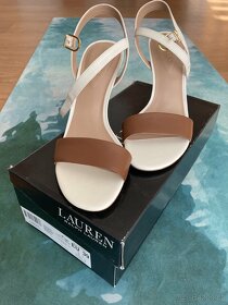 Sandálky kožené zn. Ralph Lauren - vel.39 - 2