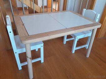 Dětský stůl IKEA FLISAT + 2 židličky IKEA SUNDVIK - 2