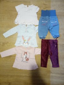 Trička Zara,kalhoty Lindex,Jacky baby,vel.62a68 - 2