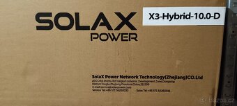 Prodám Střídač SOLAX X3-Hybrid-10.0-D EU-G4.3 - 2