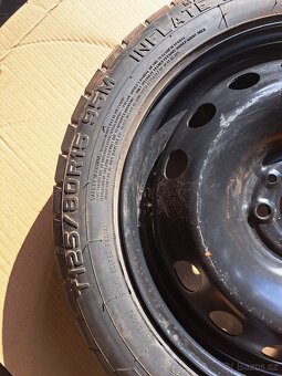 Dojezdové kolo rezerva Fiat, Alfa 4x98x58,1 - 125/80 R15 - 2