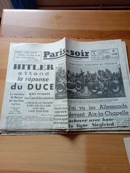 Nabízím staré válečné noviny z Paříže,1939-1940 - 2