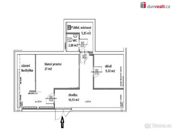 Pronájem komerčního prostoru, 60 m2, Na Kněžině, Týnec nad S - 2