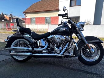 Harley - Davidson, grafitový Softail Deluxe 88´ inch. - 2