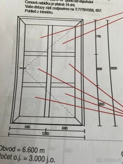 Nové vstupní dveře LEVÉ šíře 120cm SLEVA - 2
