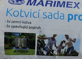 Sada kotvicí trampolína s kovovou sponou (3 ks vrtáků)
- 2