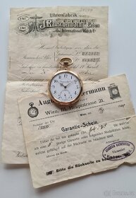 Zlaté 14K kapesní hodinky IWC Schaffhausen
- 2